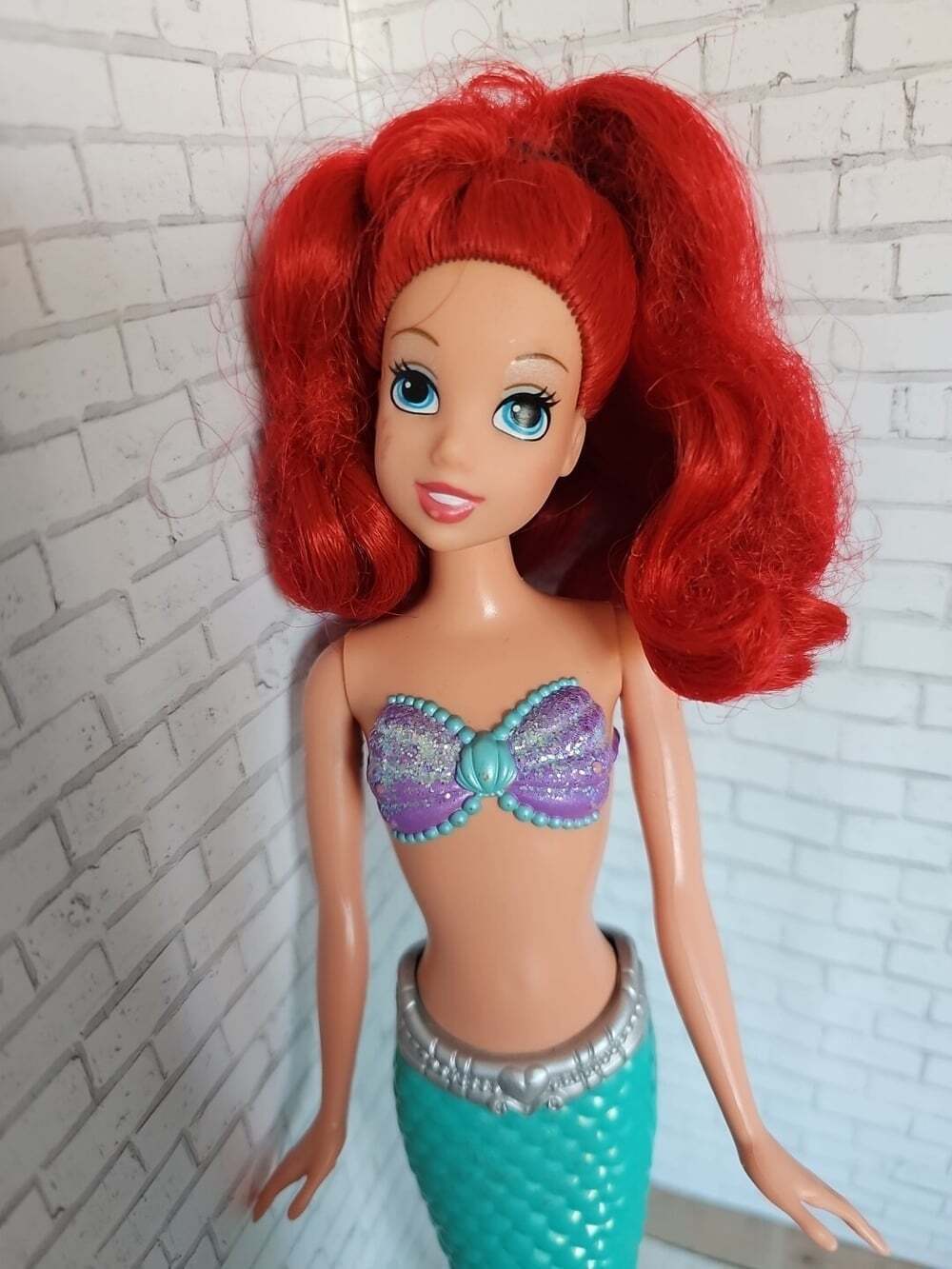 Vintage 2005 Mattel Disney Ariel Little Mermaid Doll Mermaid Tail C273